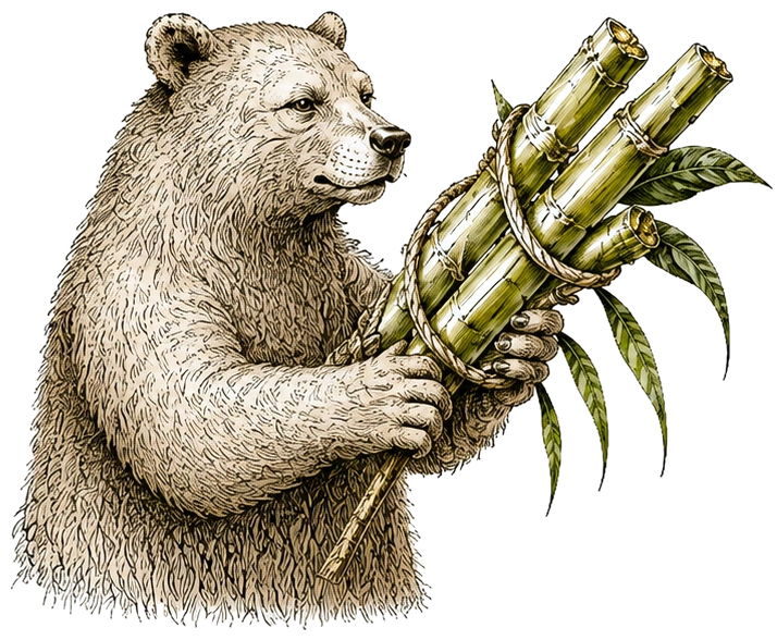 The Forager bear gathering for Ski Bum Rum