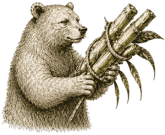 The Forager bear gathering for Ski Bum Rum