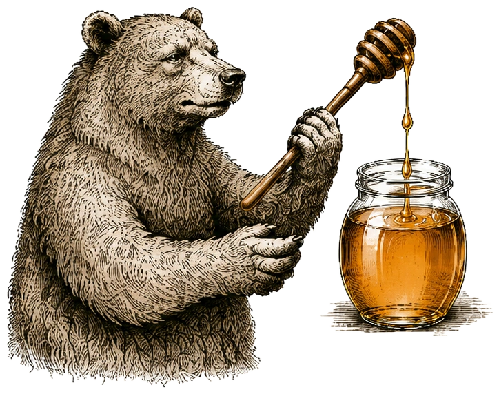 The Forager bear gathering for Local Legend Spiced Rum